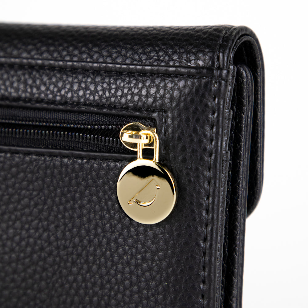 Riona Katy Pebbled 2.0 RFID Large Flap Wallet