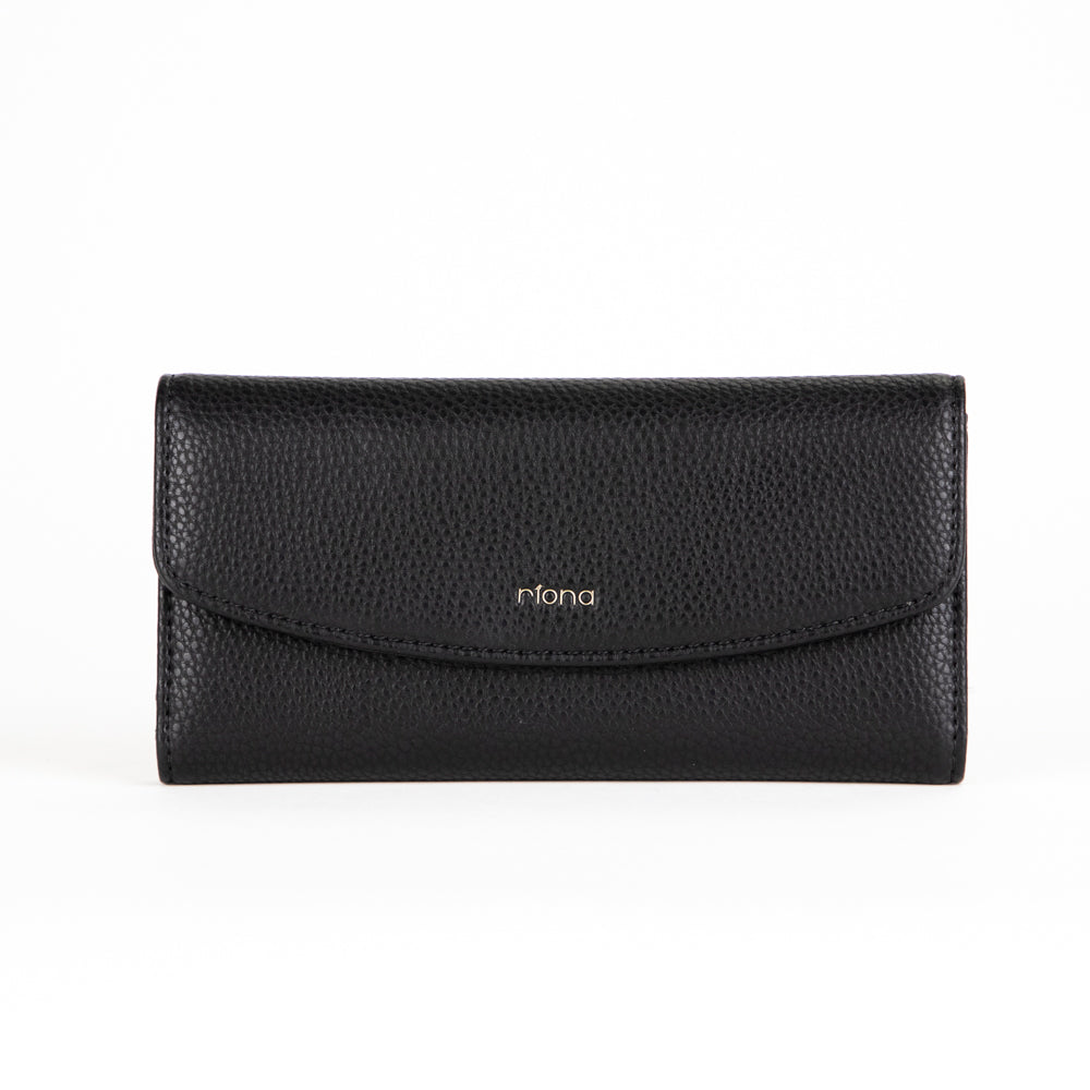 Riona Katy Pebbled 2.0 RFID Large Flap Wallet