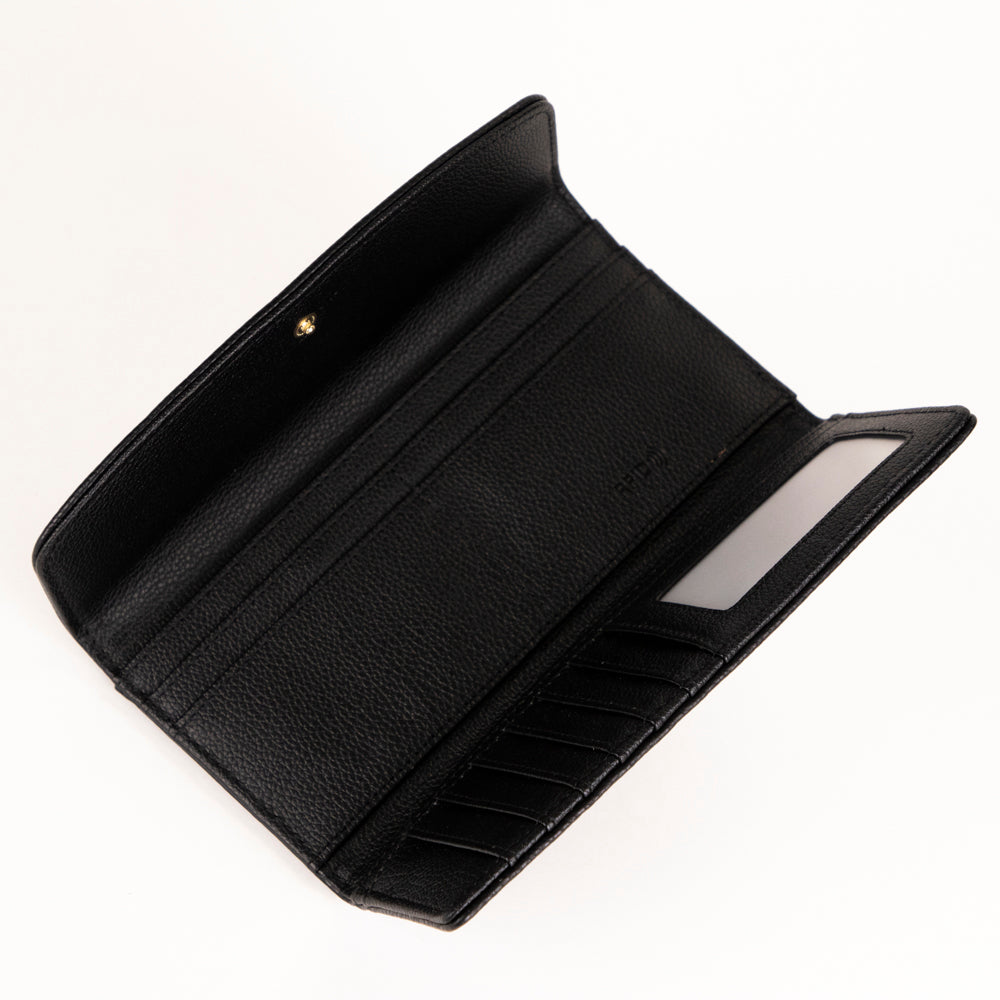 Riona Katy Pebbled 2.0 RFID Large Flap Wallet