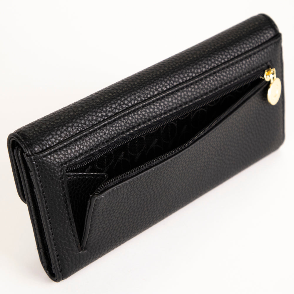 Riona Katy Pebbled 2.0 RFID Large Flap Wallet