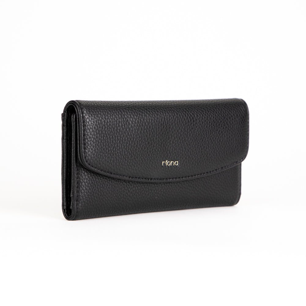 Riona Katy Pebbled 2.0 RFID Large Flap Wallet