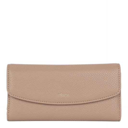 Riona Katy Pebbled 2.0 RFID Large Flap Wallet