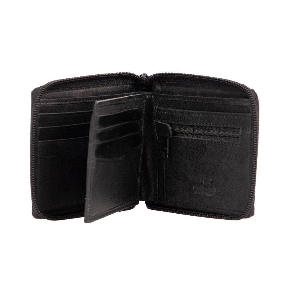 Tracker Core RFID Leather Zip-Around